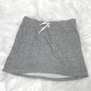J Crew Gray Heathered Lounge Skirt With Pockets